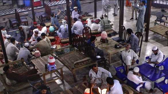 A traditional tikka restaurant can be seen in Peshawar September 1. [Alamgir Khan]