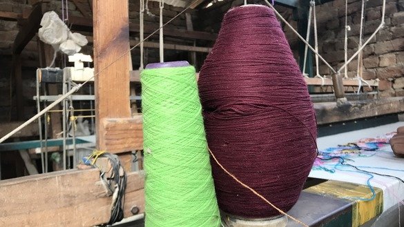 The most commonly used raw materials to produce shawls in Islampur are local wool, Australian wool, Pakistani wool, Chinese wool, artificial silk, nylon and cotton. [Danish Yousafzai]