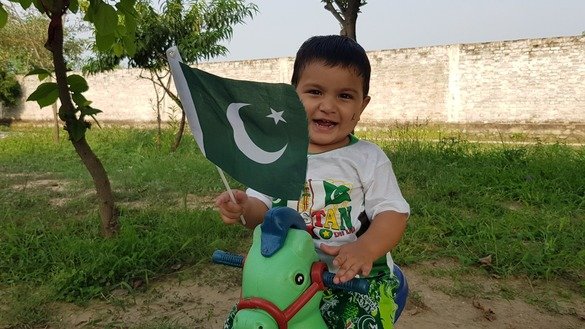Mikail Ali, 3, of Peshawar is set to mark the special day. [Danish Yousafzai]