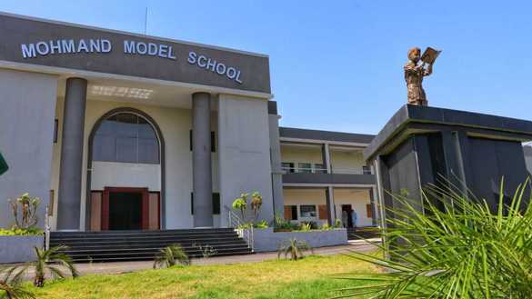 The Mohmand Model School in Ghazi Baig, Mohmand District, is shown December 5. [Alamgir Khan]
