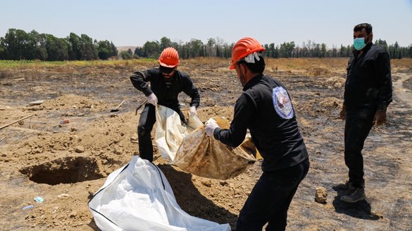 ISIS mass grave unearthed in Syria's Palmyra brings grim reminder of past